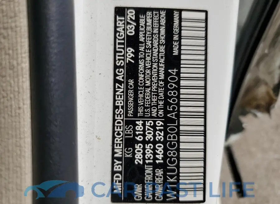 W1KUG8GB0LA568904# 12