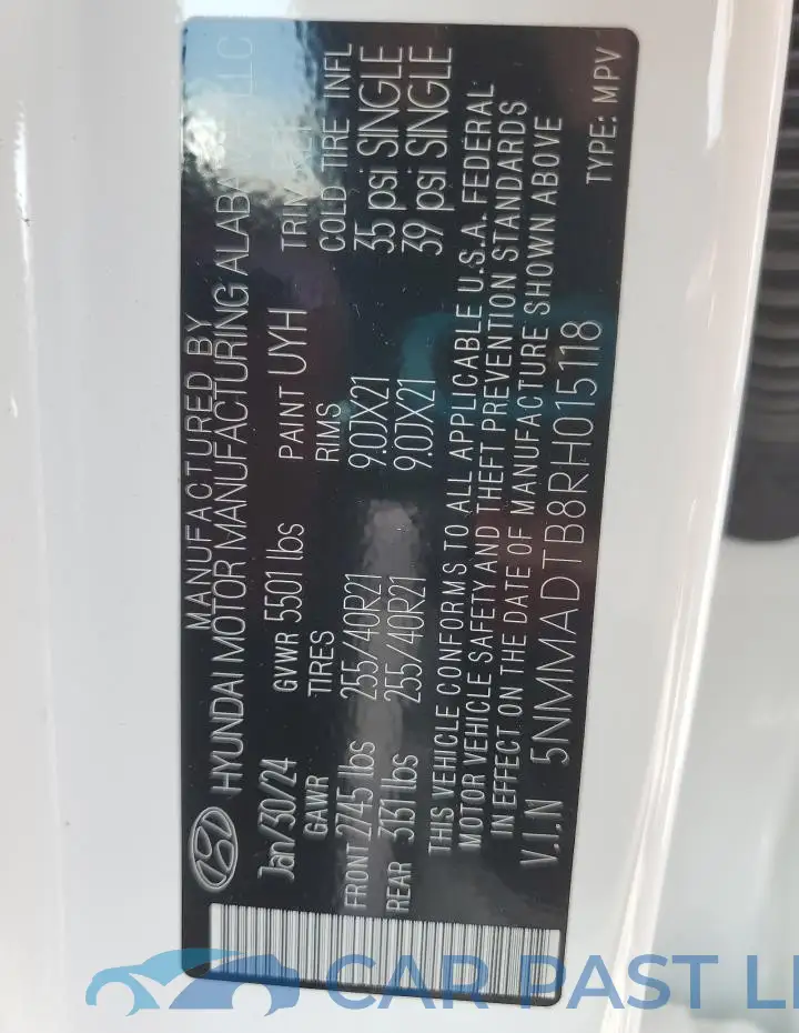 5NMMADTB8RH015118# 14