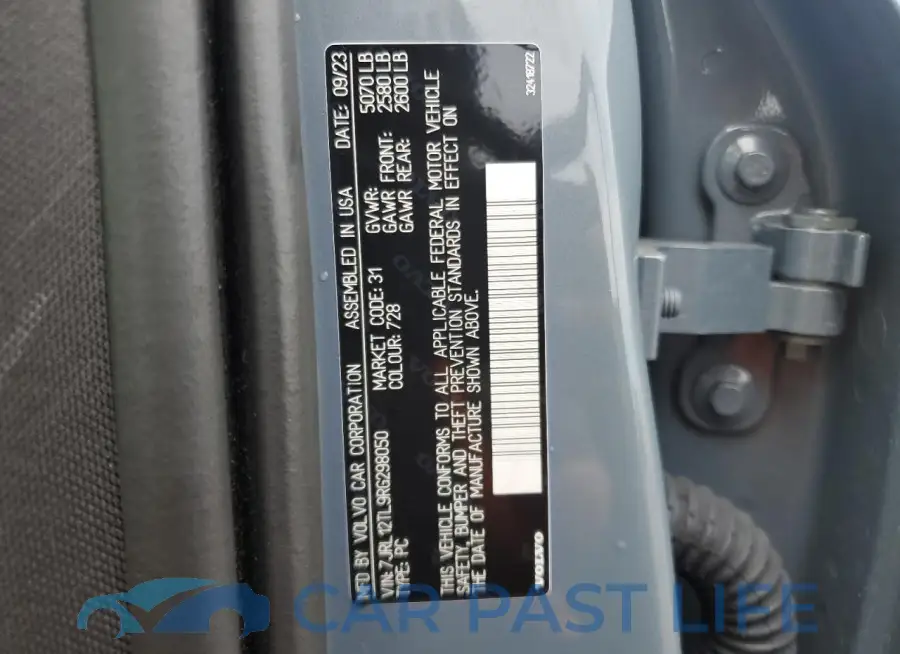7JRL12TL9RG298050# 13