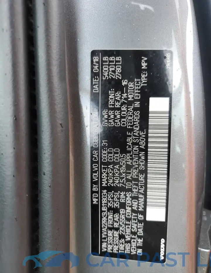LYVA22RK9JB118034# 13