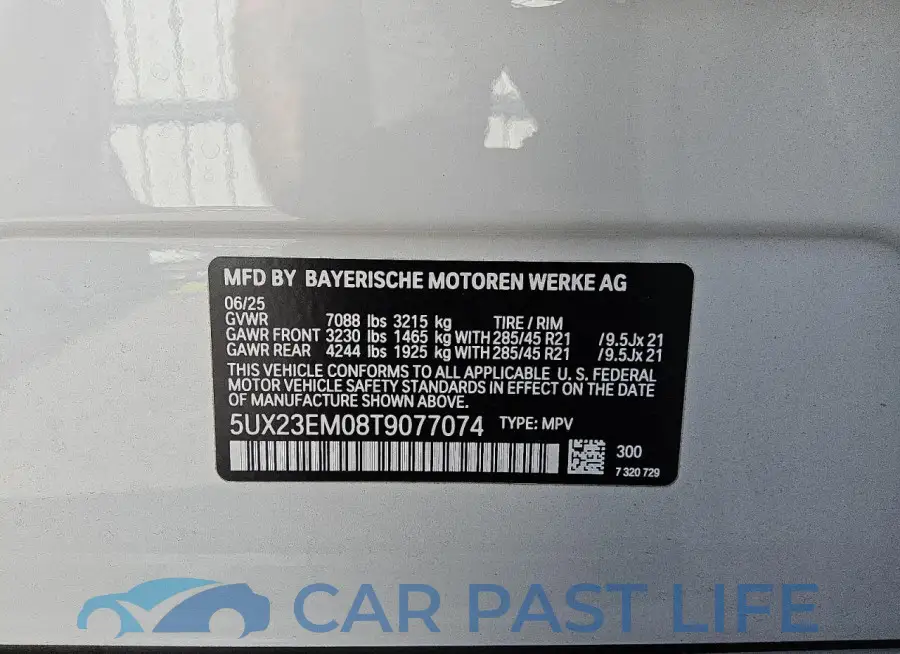 5UX23EM08T9077074# 13