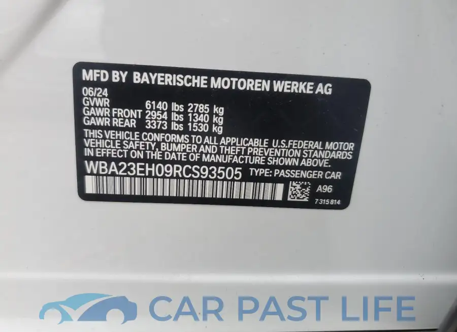 WBA23EH09RCS93505# 12