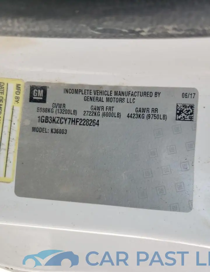 1GB3KZCY7HF228264# 13