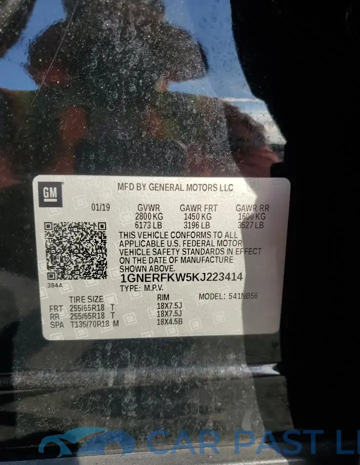 1GNERFKW5KJ223414# 13