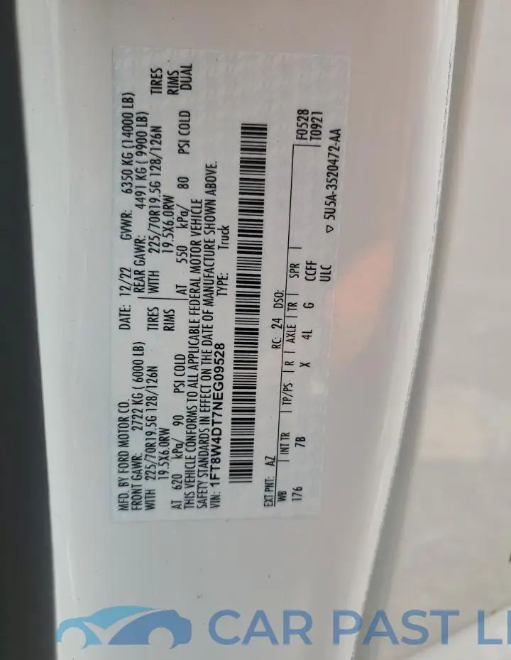 1FT8W4DT7NEG09528# 13