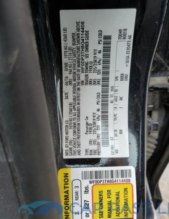 WF0DP3TH8G4114408# 13