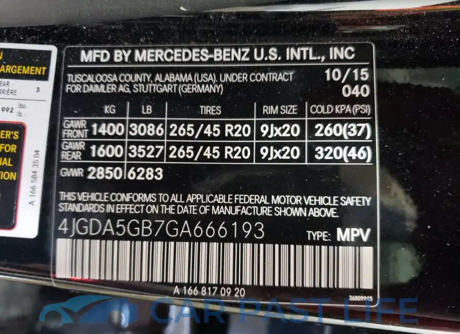 4JGDA5GB7GA666193# 13