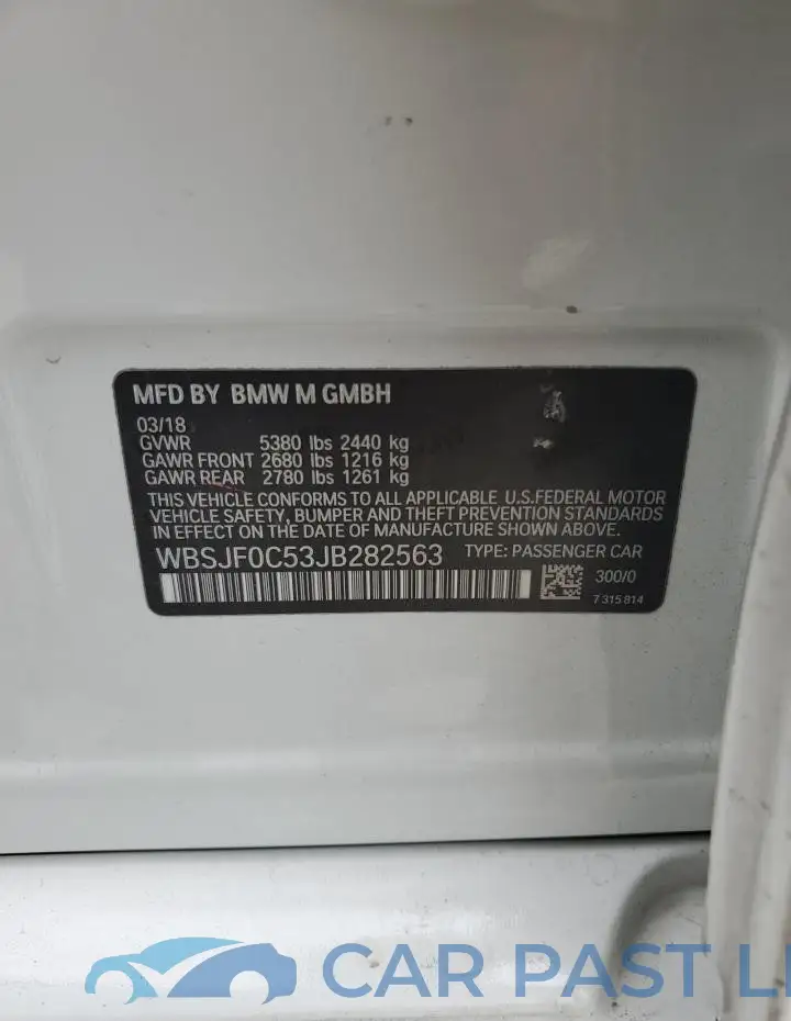 WBSJF0C53JB282563# 13