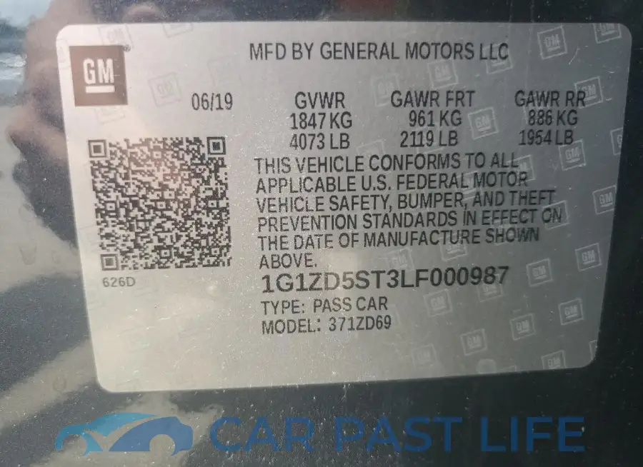 1G1ZD5ST3LF000987# 12