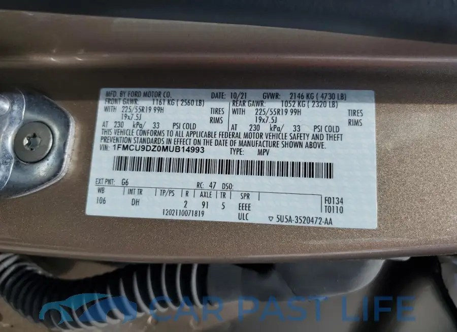 1FMCU9DZ0MUB14993# 14