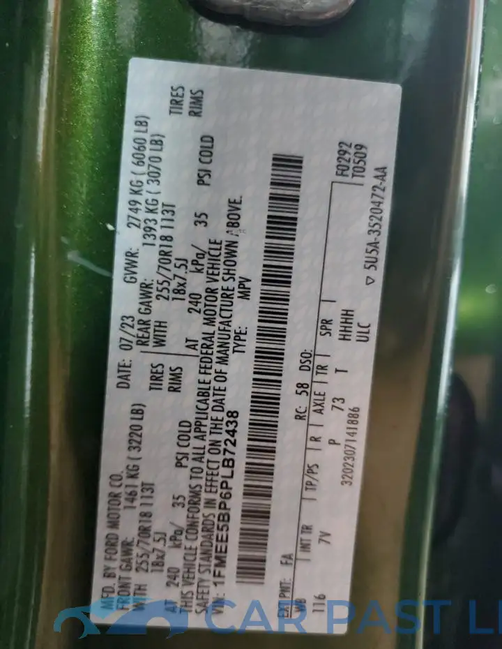1FMEE5BP6PLB72438# 13