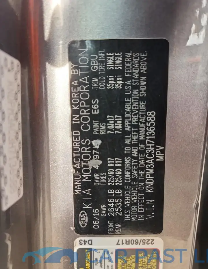 KNDPM3AC3H7136588# 12