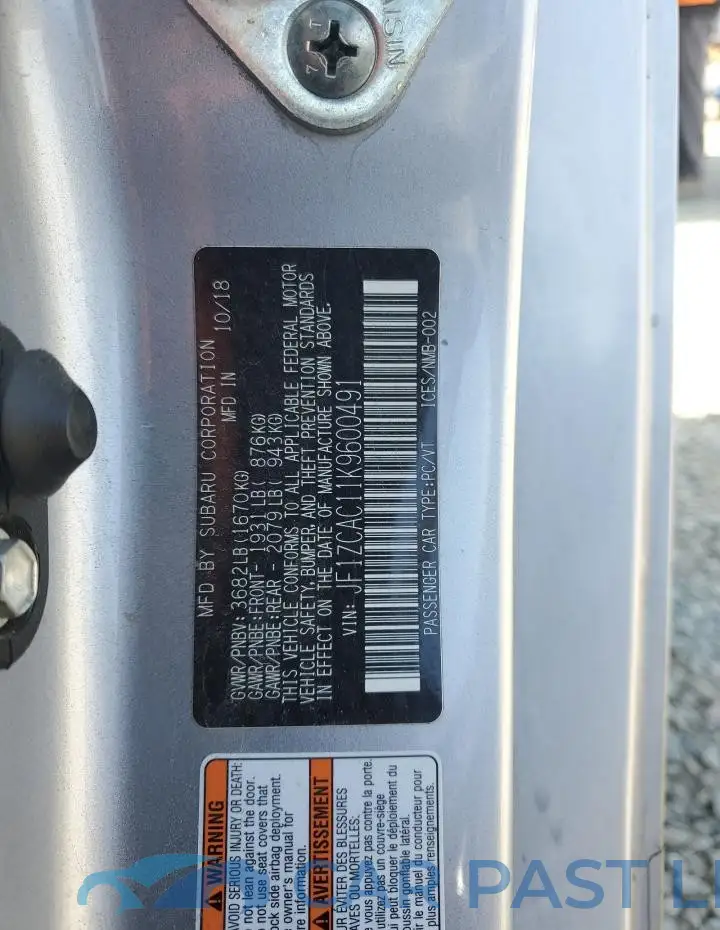 JF1ZCAC11K9600491# 12