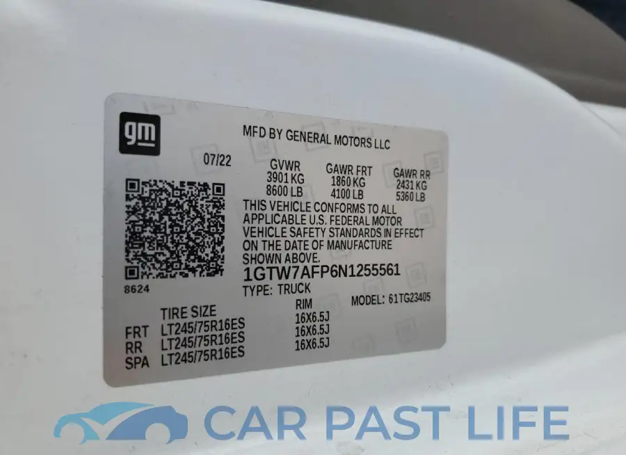 1GTW7AFP6N1255561# 13