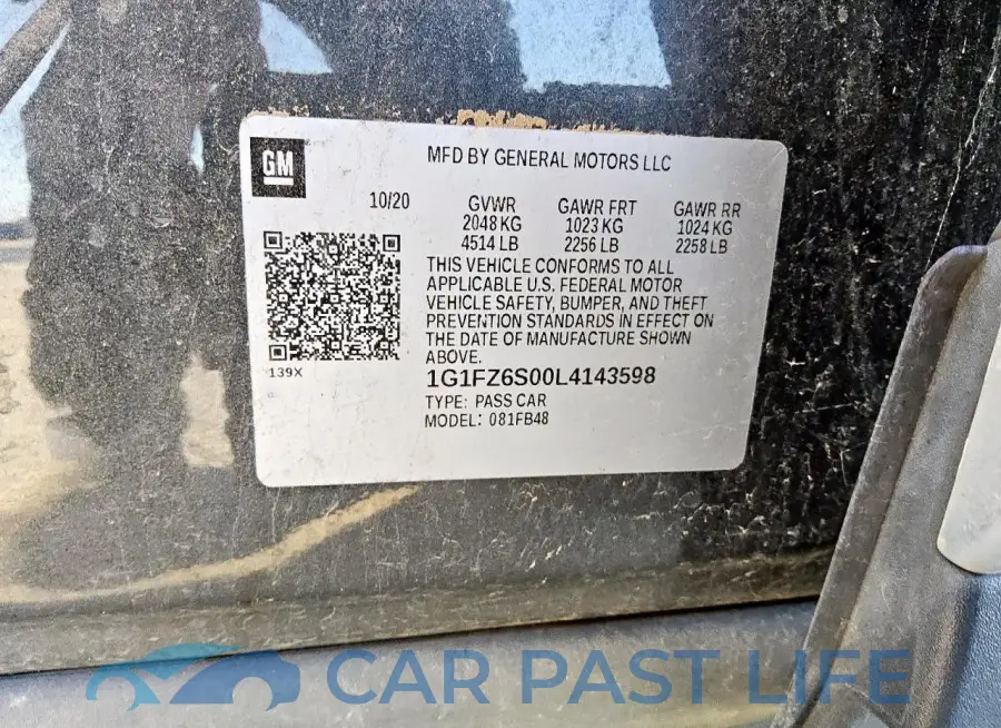 1G1FZ6S00L4143598# 12