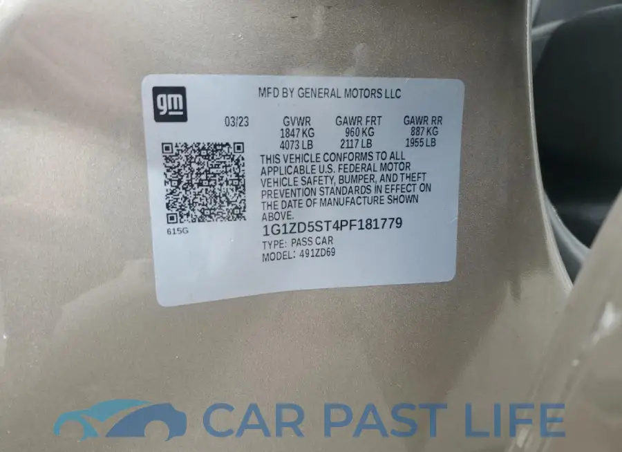 1G1ZD5ST4PF181779# 12
