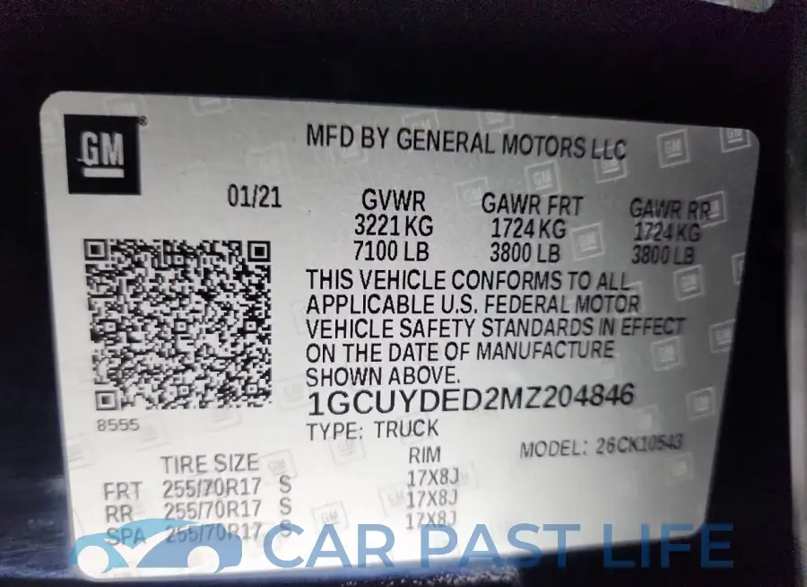 1GCUYDED2MZ204846# 13