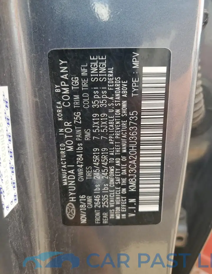 KM8J3CA20HU363735# 13