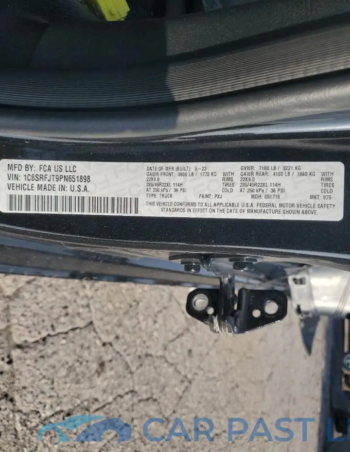1C6SRFJT9PN651898# 12