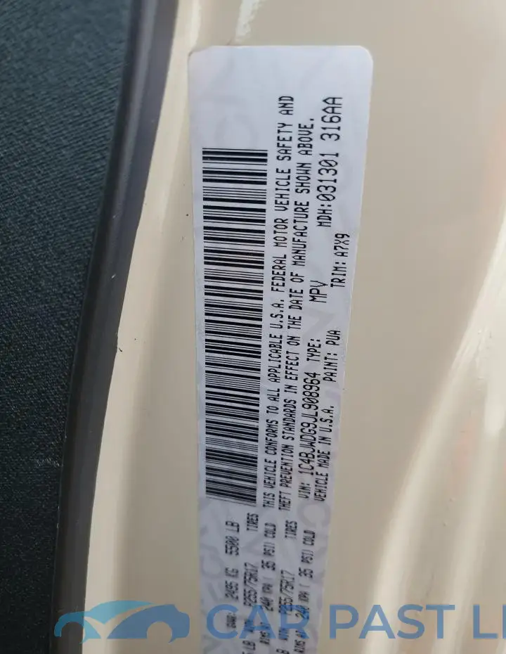 1C4BJWDG9JL908964# 13