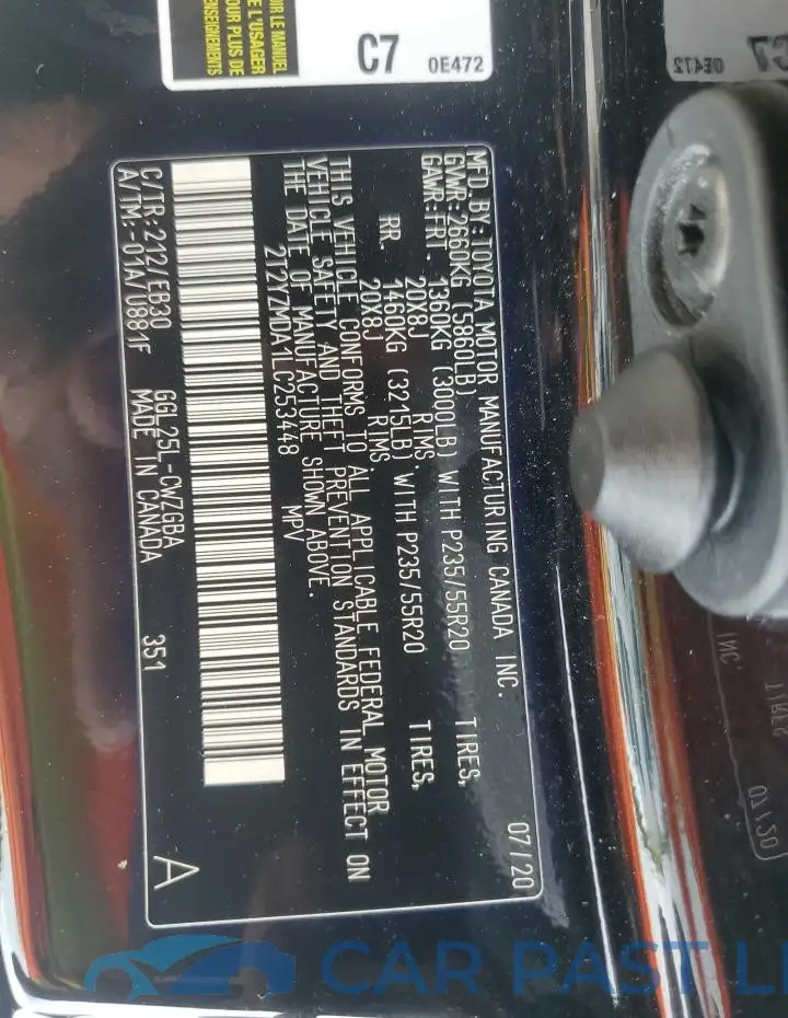 2T2YZMDA1LC253448# 13