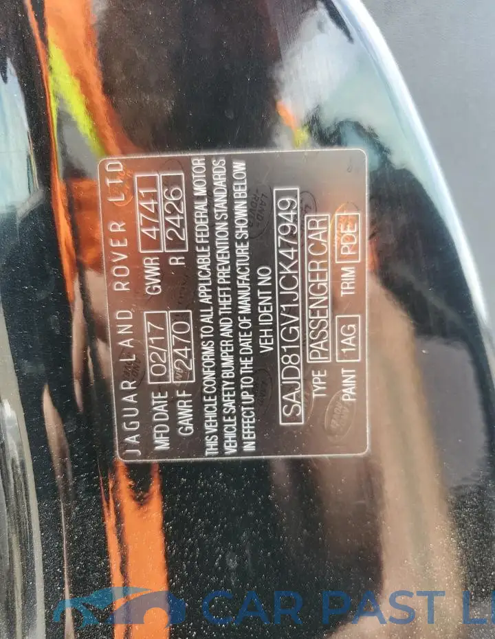SAJD81GV1JCK47949# 13
