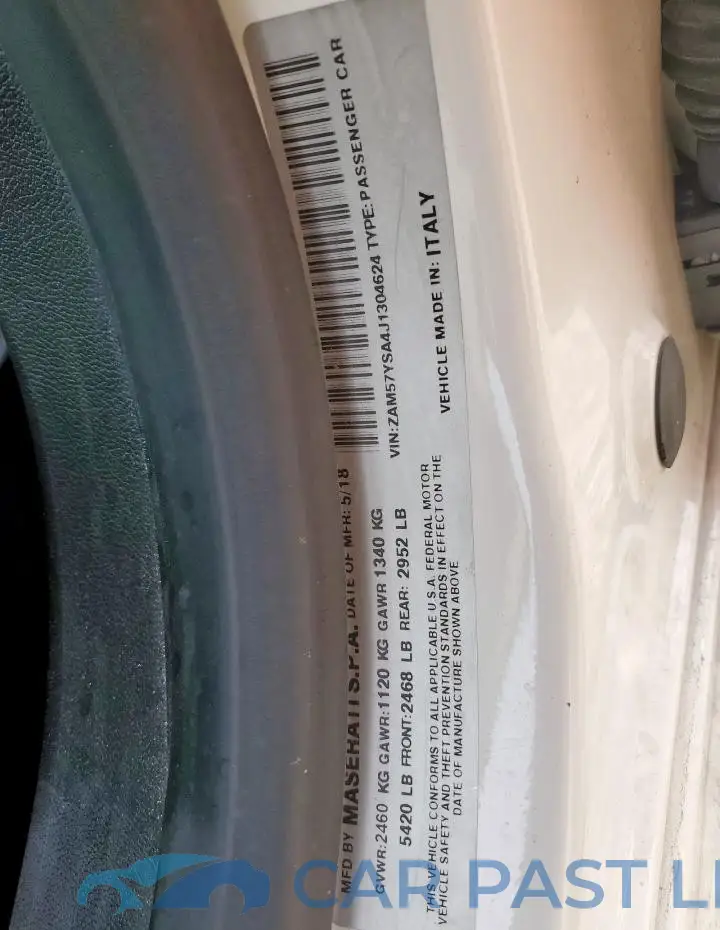 ZAM57YSA4J1304624# 12