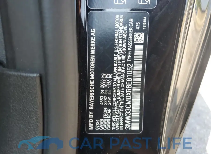 3MW33CM0XR8E81052# 13
