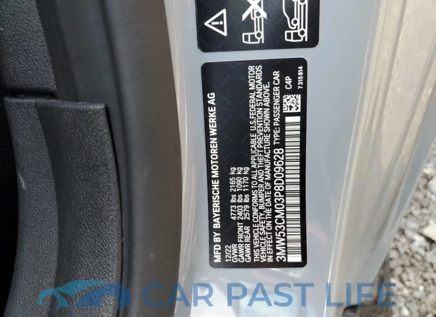 3MW53CM03P8D09628# 13