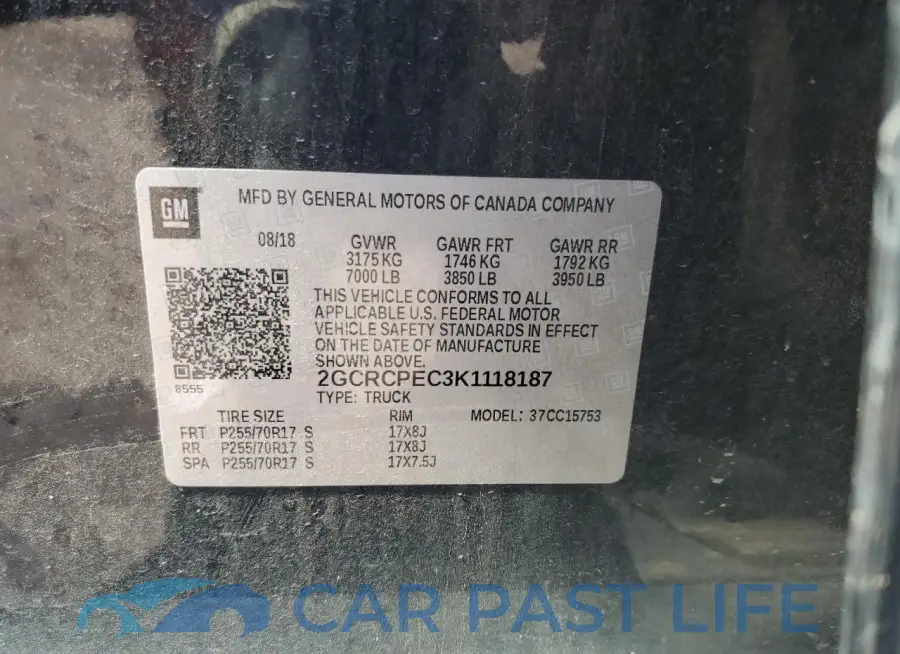 2GCRCPEC3K1118187# 12