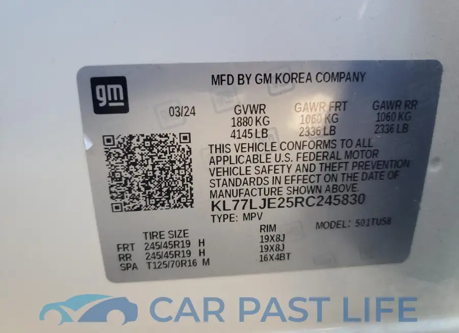 KL77LJE25RC245830# 13