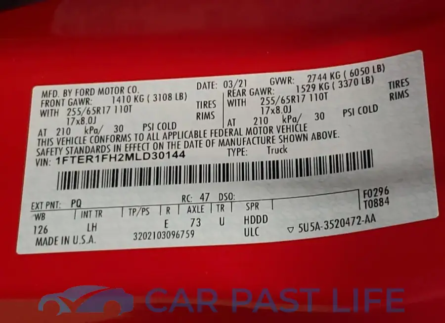 1FTER1FH2MLD30144# 12