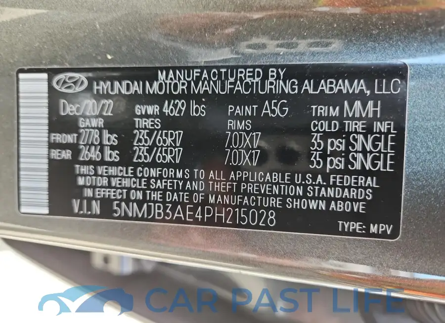 5NMJB3AE4PH215028# 13