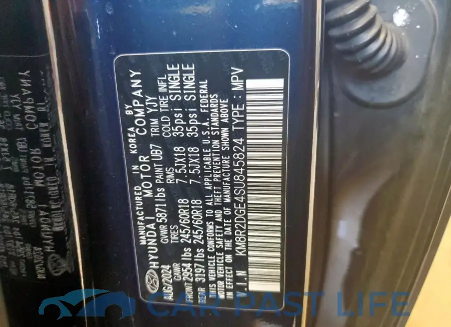 KM8R2DGE4SU845824# 14