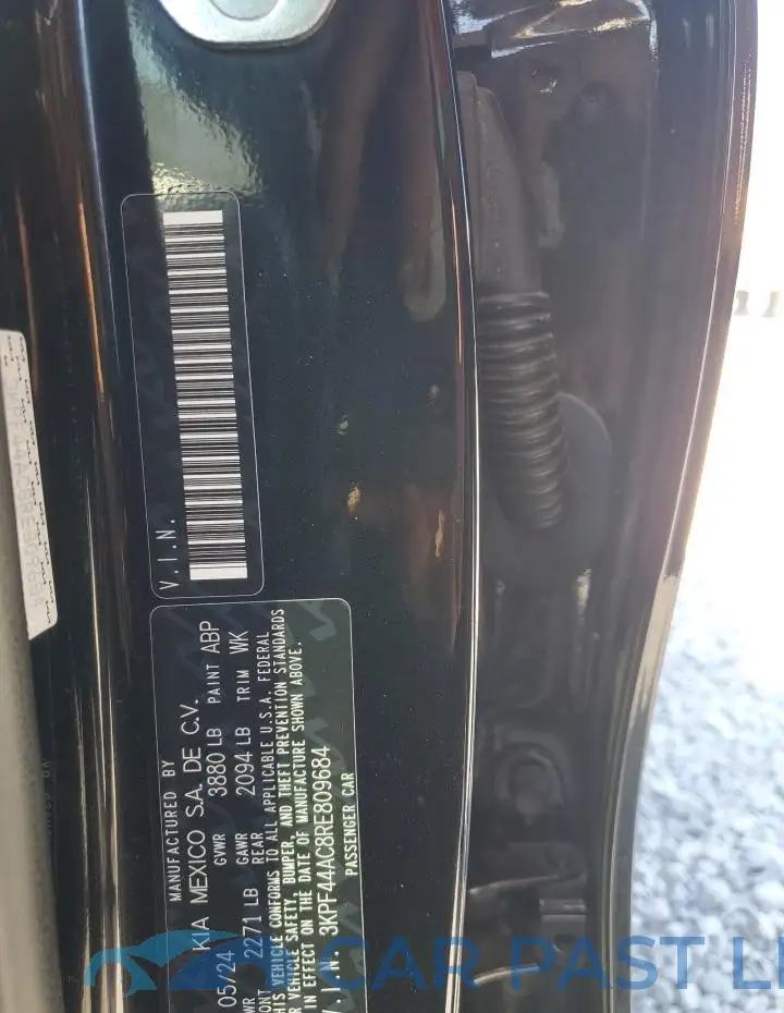 3KPF44AC8RE809684# 12