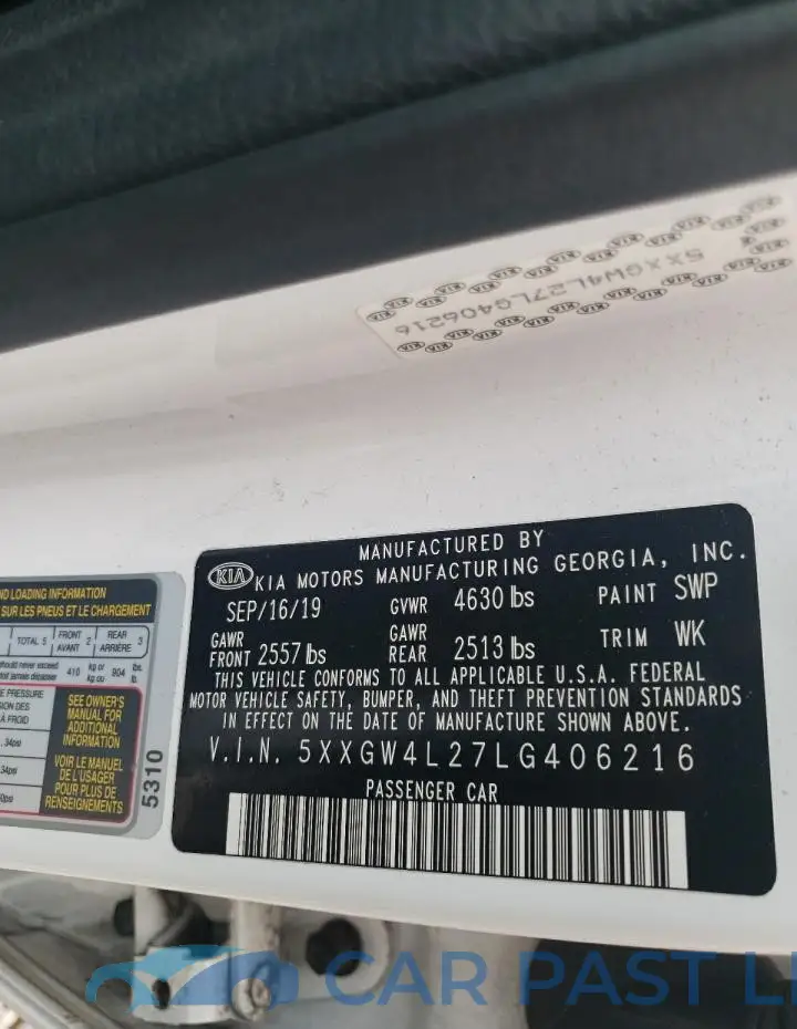 5XXGW4L27LG406216# 13