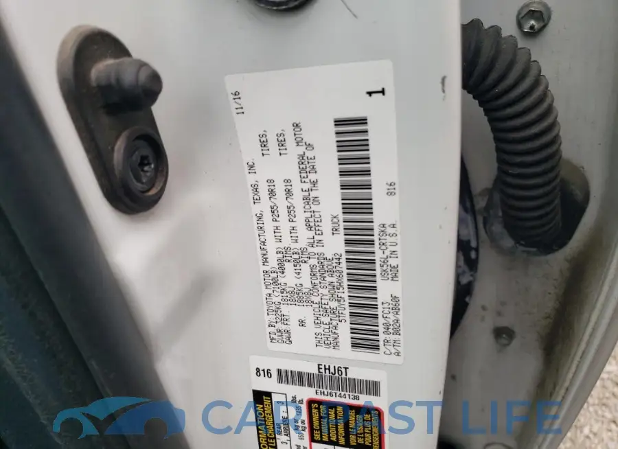 5TFUY5F15HX607442# 12