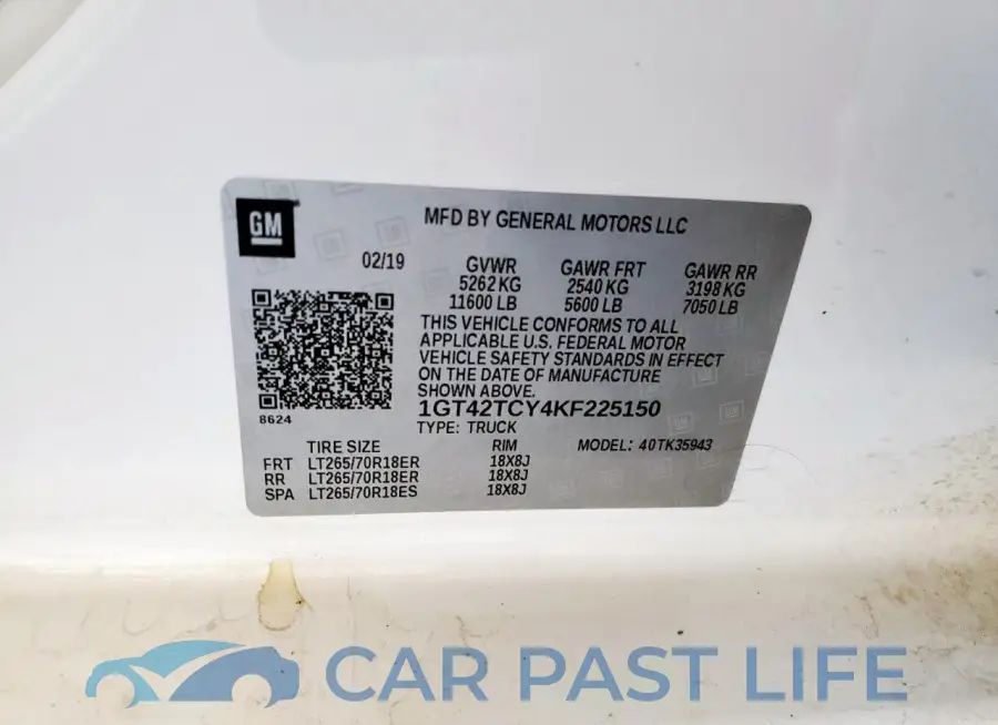 1GT42TCY4KF225150# 12