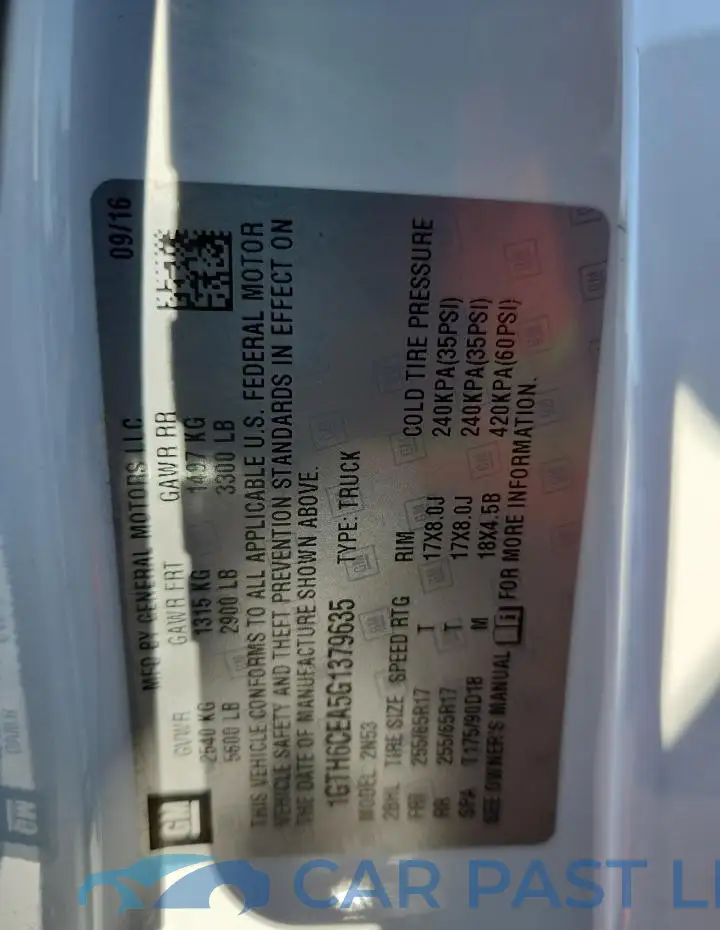 1GTH6CEA5G1379635# 12