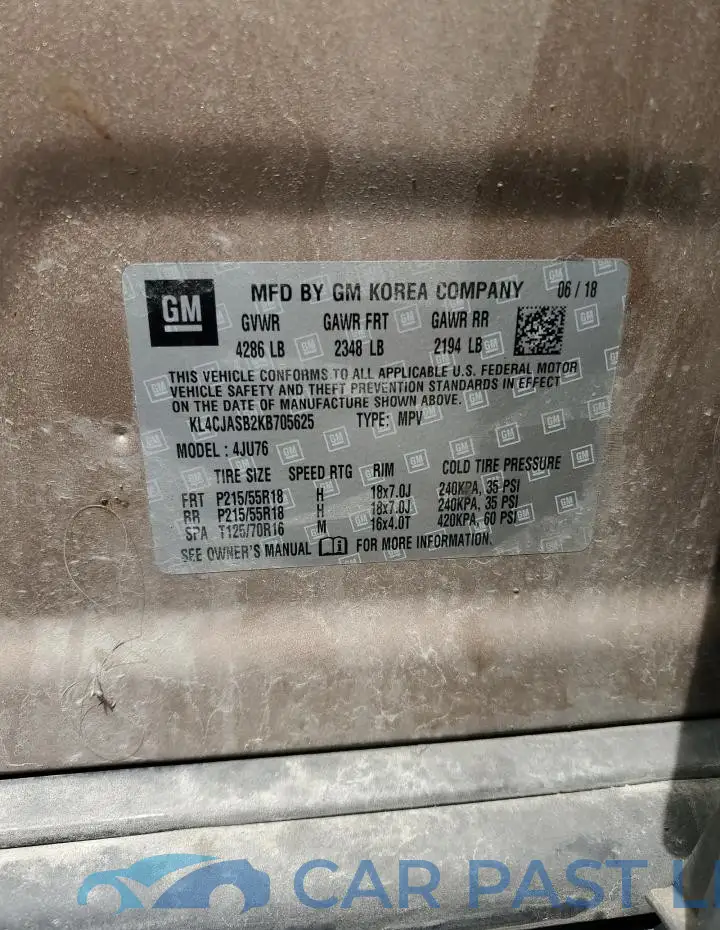 KL4CJASB2KB705625# 13