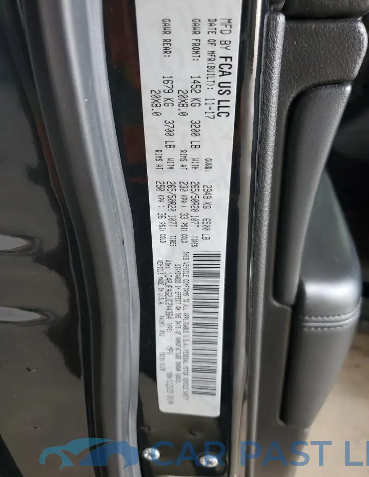 1C4RJFAG2JC244364# 12