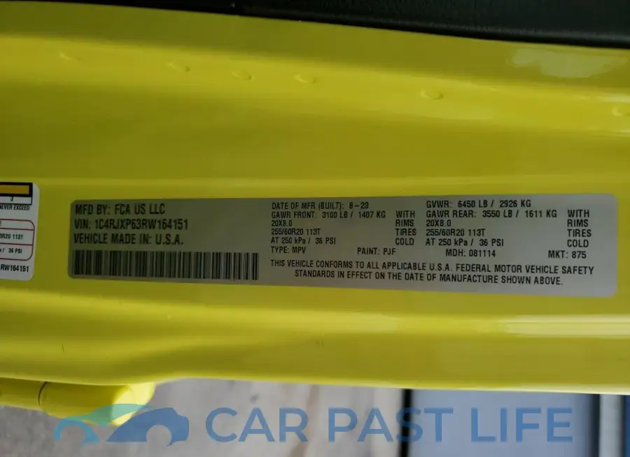 1C4RJXP63RW164151# 14