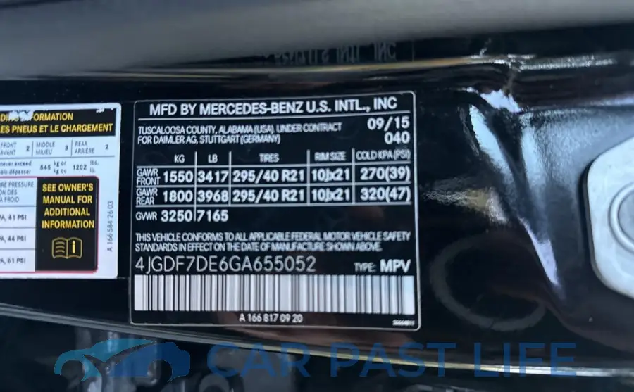 4JGDF7DE6GA655052# 10