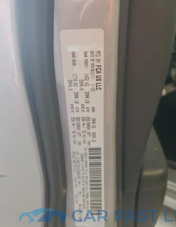 1C4RDJDG1KC664706# 13