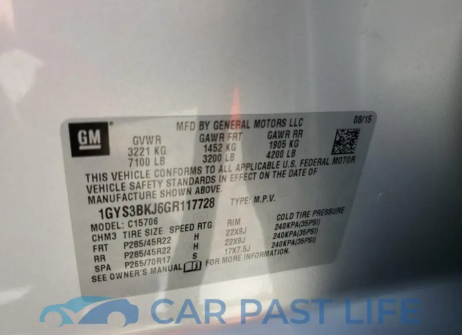 1GYS3BKJ6GR117728# 13