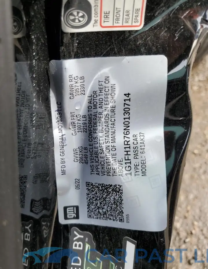 1G1FH1R76N0130714# 13