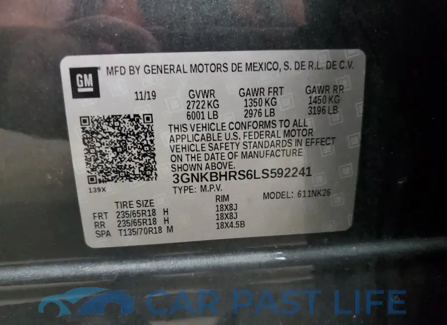 3GNKBHRS6LS592241# 13