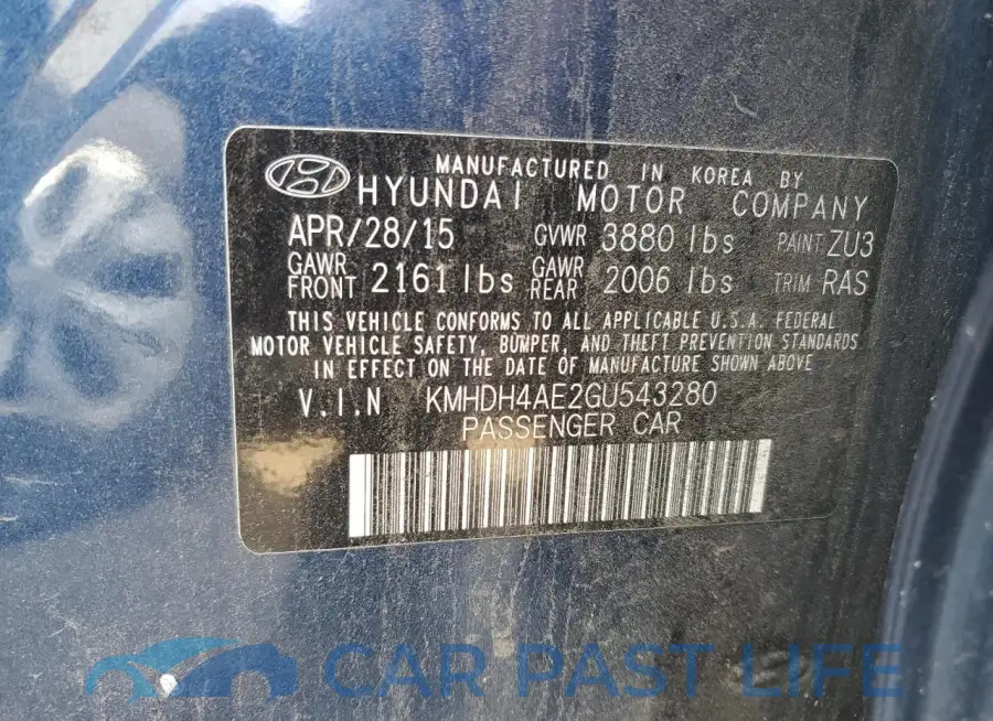 KMHDH4AE2GU543280# 12