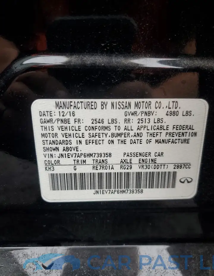 JN1EV7AP6HM739358# 12