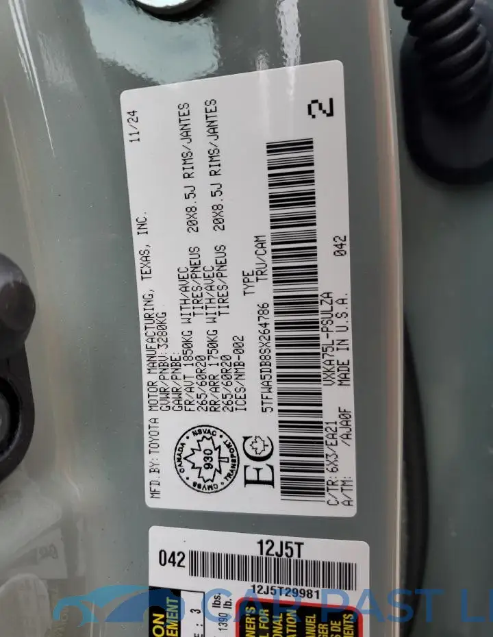 5TFWA5DB8SX264786# 13